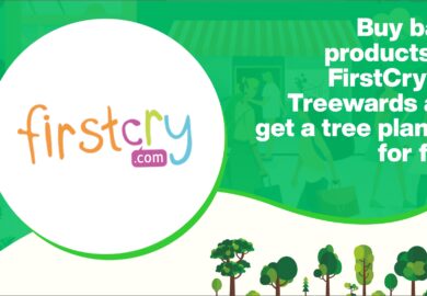 Buy baby products on FirstCry via Treewards and get a tree planted for free!