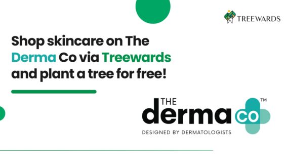 Shop skincare on The Derma Co via Treewards and plant a tree for free