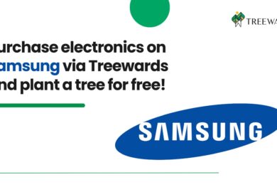Purchase electronics on Samsung via Treewards and plant a tree for free