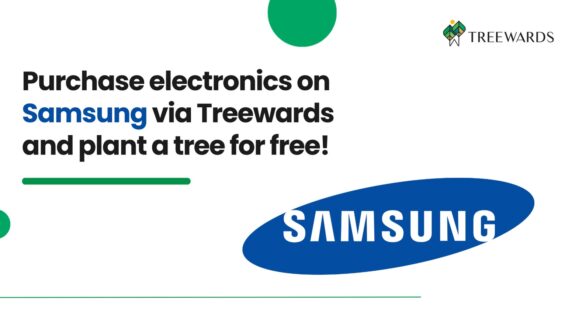 Purchase electronics on Samsung via Treewards and plant a tree for free