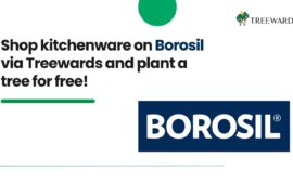 Shop kitchenware on Borosil via Treewards and plant a tree for free!