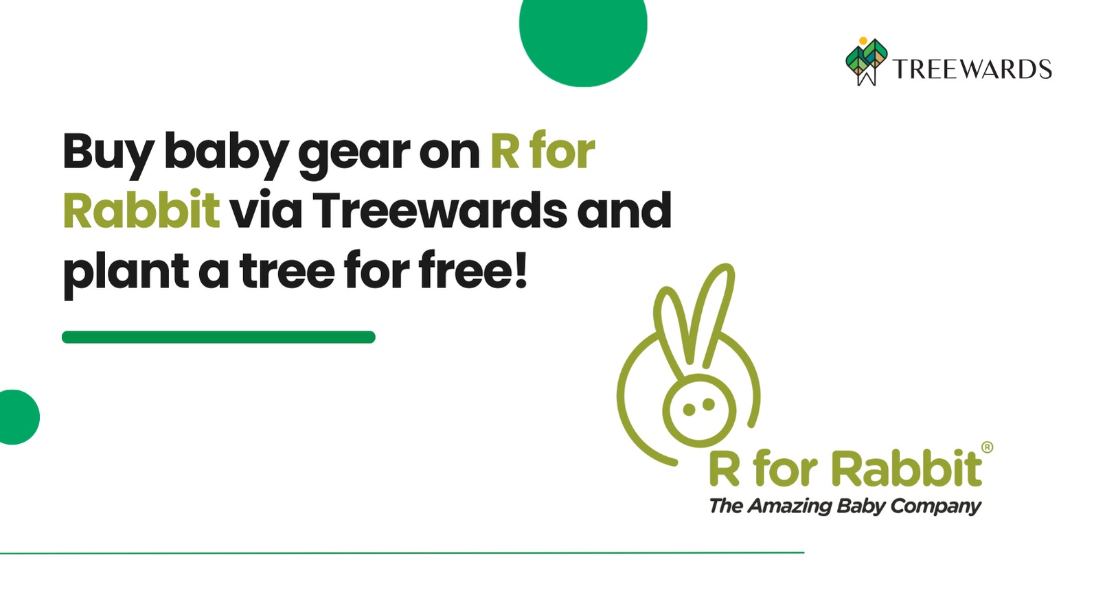 Buy baby gear on R for Rabbit via Treewards and plant a tree for free
