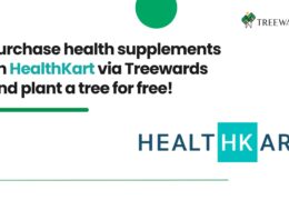Purchase health supplements on HealthKart via Treewards and plant a tree for free!