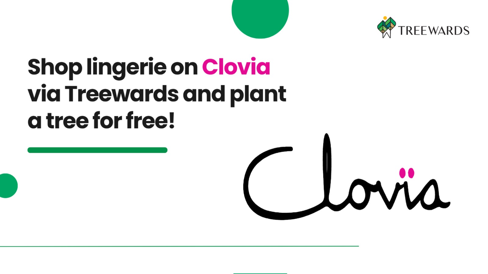 Shop lingerie on Clovia via Treewards and plant a tree for free