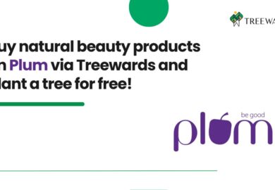 Buy natural beauty products on Plum via Treewards and plant a tree for free
