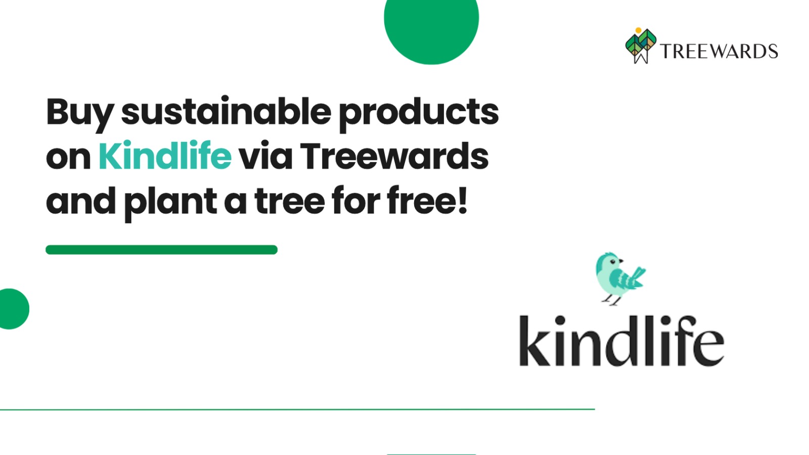 Buy Sustainable Products on Kindlife via Treewards and Plant a Tree for Free