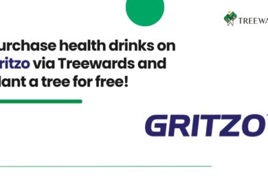 Purchase health drinks on Gritzo via Treewards and plant a tree for free