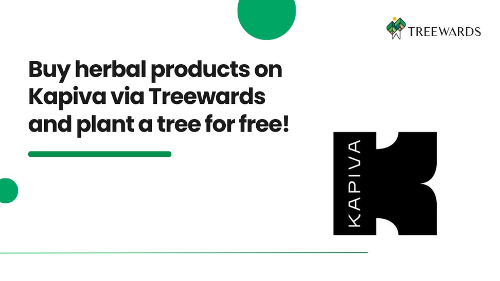 Buy herbal products on Kapiva via Treewards and plant a tree for free