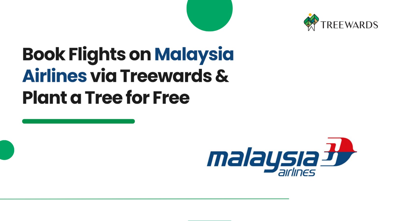 Book Flights on Malaysia Airlines via Treewards & Plant a Tree for Free