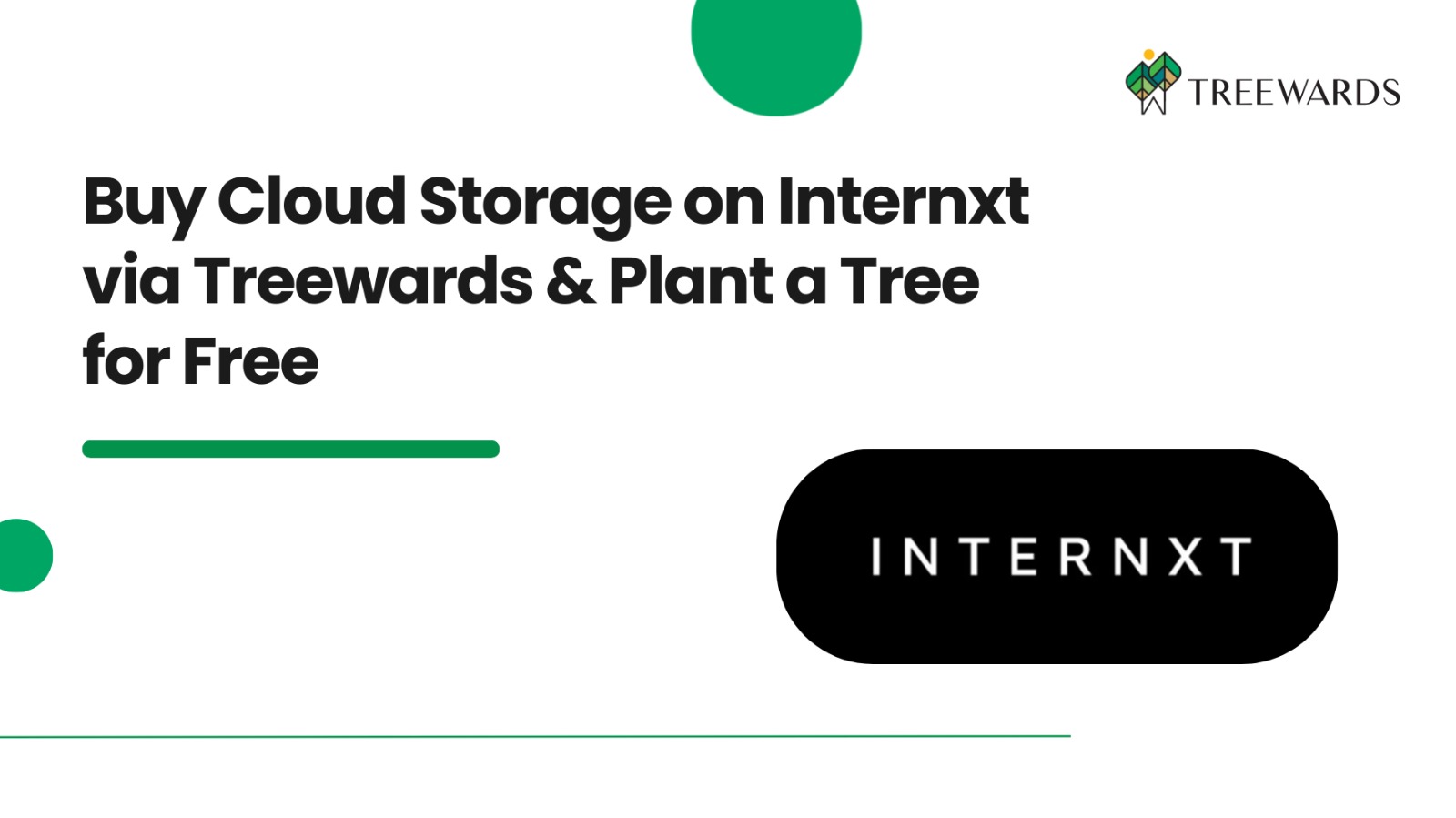 Buy Cloud Storage on Internxt via Treewards & Plant a Tree for Free