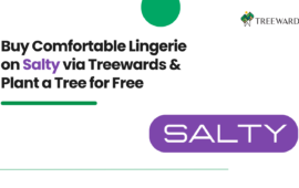 Buy Comfortable Lingerie on Salty via Treewards & Plant a Tree for Free