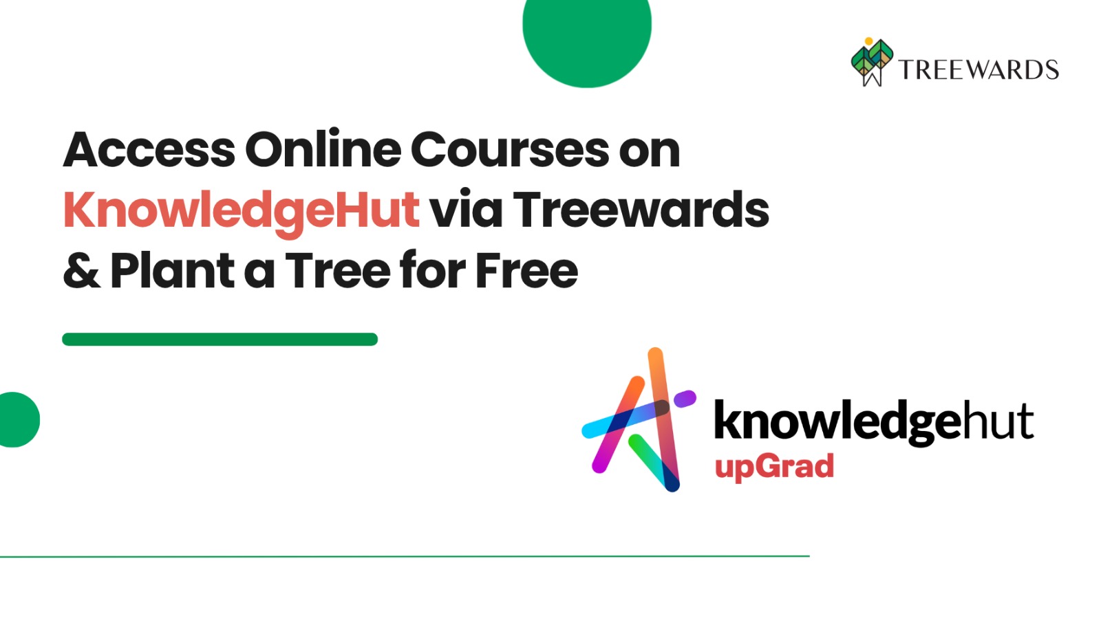 Access Online Courses on KnowledgeHut via Treewards & Plant a Tree for Free